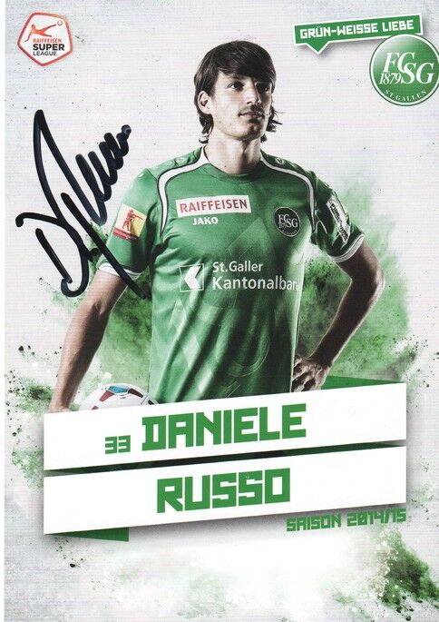 Autogramm Fussball | FC St. Gallen | 2014 | Daniele RUSSO
