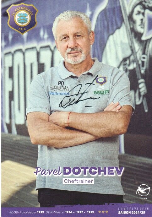 Autogramm Fussball | FC Erzgebirge Aue | 2024 | Pavel DOTCHEV