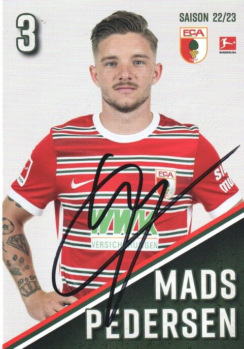 Autogramm Fussball | FC Augsburg | 2022 | Mads PETERSEN