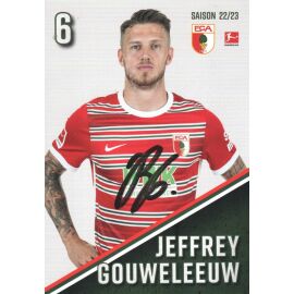 Autogramm Fussball | FC Augsburg | 2022 | Jeffery GOUWELEEUW