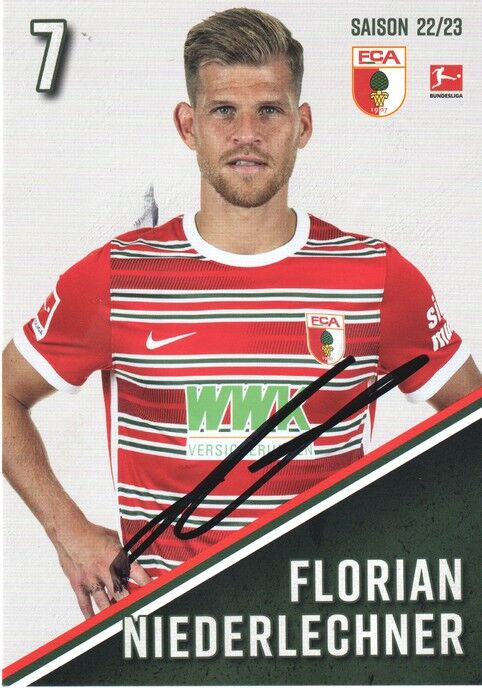 Autogramm Fussball | FC Augsburg | 2022 | Florian NIEDERLECHNER