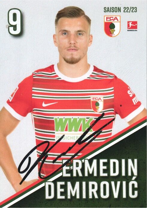 Autogramm Fussball | FC Augsburg | 2022 | Ermedin DEMIROVIC