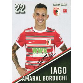 Autogramm Fussball | FC Augsburg | 2022 | Iago AMARAL BORDUCHI