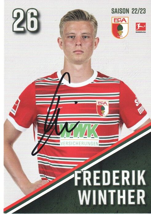 Autogramm Fussball | FC Augsburg | 2022 | Frederik WINTHER