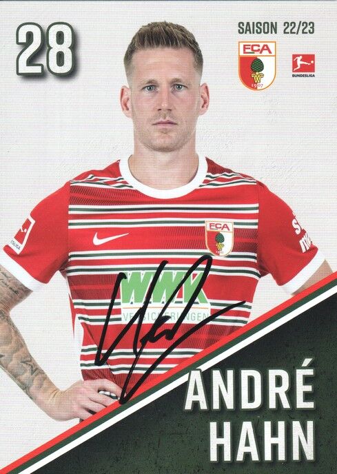 Autogramm Fussball | FC Augsburg | 2022 | Andre HAHN