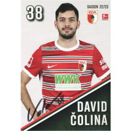 Autogramm Fussball | FC Augsburg | 2022 | David COLINA