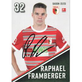 Autogramm Fussball | FC Augsburg | 2022 | Raphael FRAMBERGER