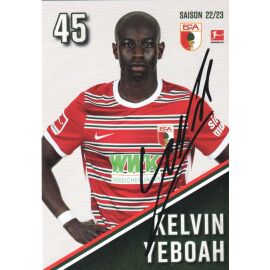 Autogramm Fussball | FC Augsburg | 2022 | Kelvin YEBOAH