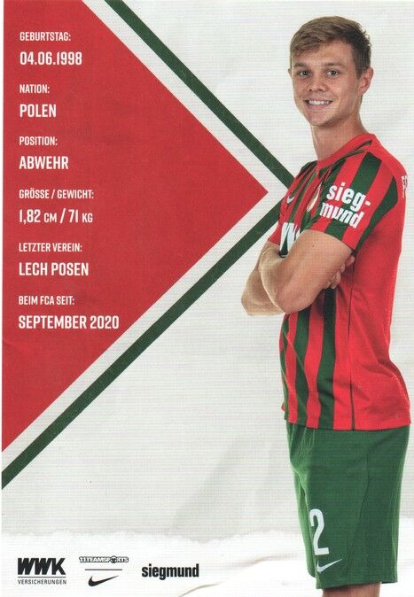 Autogramm Fussball | FC Augsburg | 2021 | Robert GUMNY