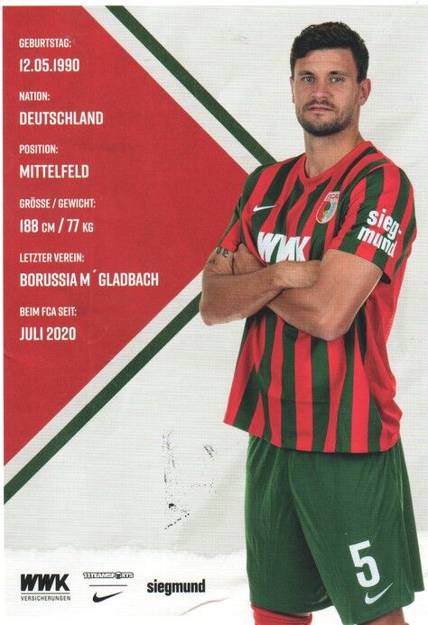 Autogramm Fussball | FC Augsburg | 2021 | Tobias STROBL