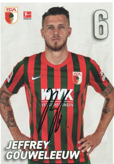 Autogramm Fussball | FC Augsburg | 2021 | Jeffrey GOUWELEEUW