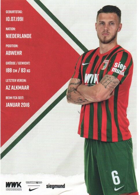 Autogramm Fussball | FC Augsburg | 2021 | Jeffrey GOUWELEEUW
