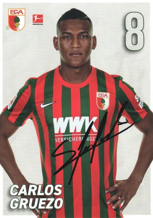 Autogramm Fussball | FC Augsburg | 2021 | Carlos GRUEZO