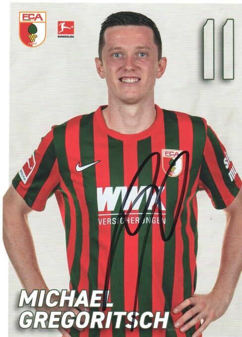 Autogramm Fussball | FC Augsburg | 2021 | Michael GREGORITSCH