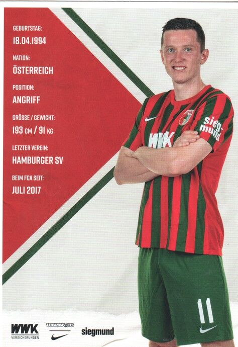 Autogramm Fussball | FC Augsburg | 2021 | Michael GREGORITSCH