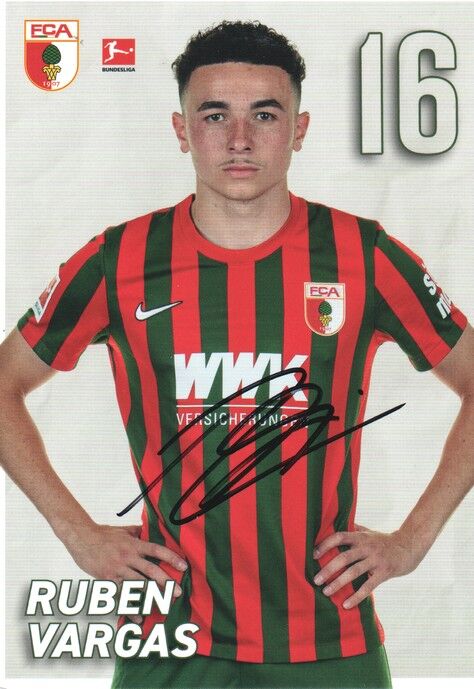 Autogramm Fussball | FC Augsburg | 2021 | Ruben VARGAS