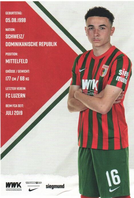 Autogramm Fussball | FC Augsburg | 2021 | Ruben VARGAS