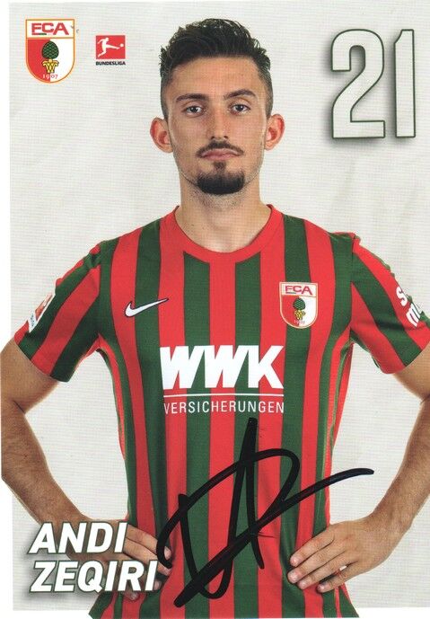 Autogramm Fussball | FC Augsburg | 2021 | Andi ZEQIRI