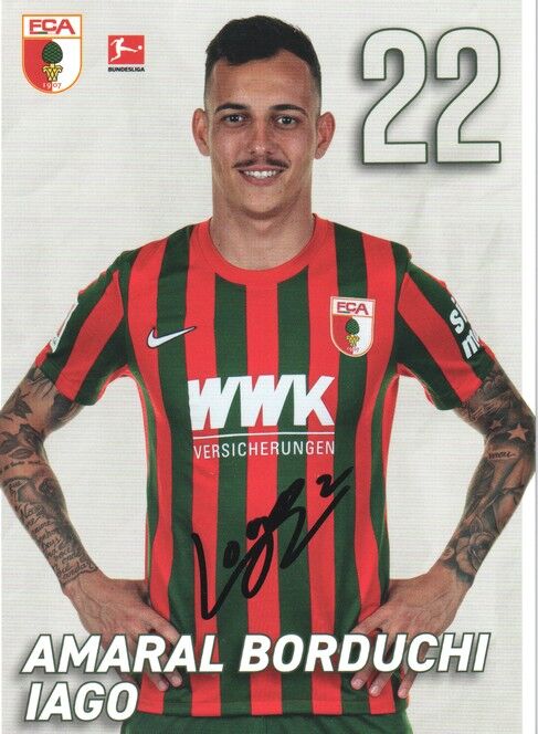 Autogramm Fussball | FC Augsburg | 2021 | Amaral BORDUCHI IAGO