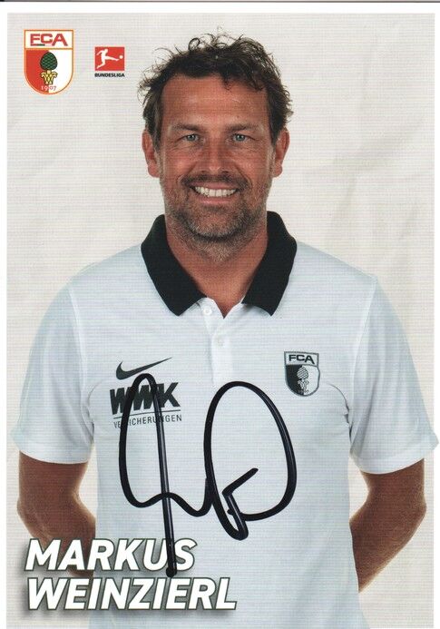 Autogramm Fussball | FC Augsburg | 2021 | Markus WEINZIERL