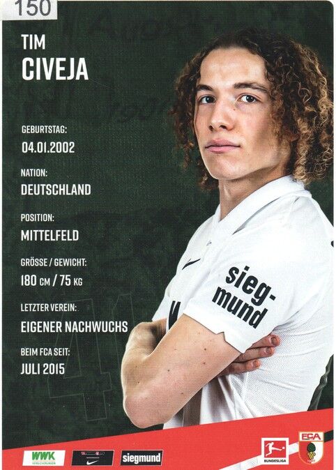 Autogramm Fussball | FC Augsburg | 2020 | Tim CIVEJA