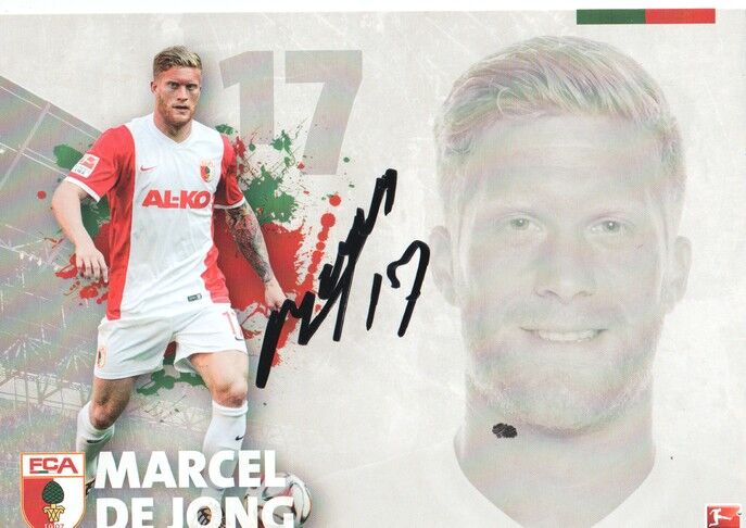 Autogramm Fussball | FC Augsburg | 2014 | Marcel DE JONG