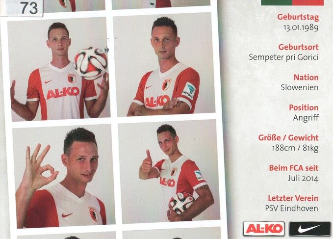 Autogramm Fussball | FC Augsburg | 2014 | Tim MATAVZ