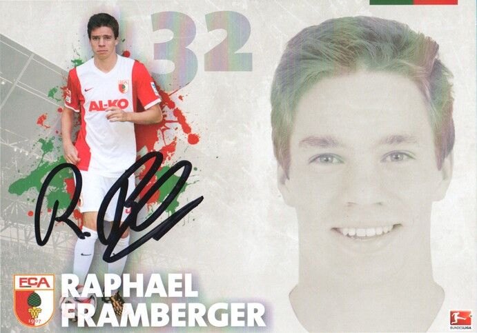Autogramm Fussball | FC Augsburg | 2014 | Raphael FRAMBERGER