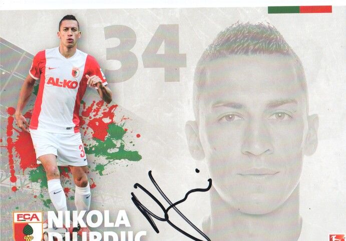 Autogramm Fussball | FC Augsburg | 2014 | Nikola DJURDJIC