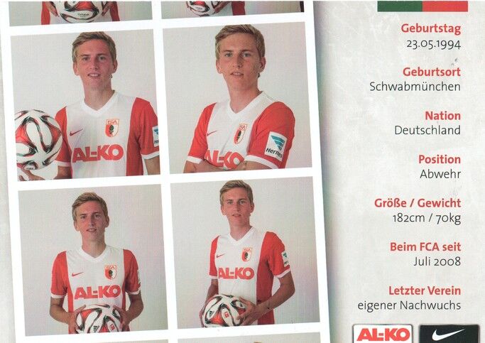Autogramm Fussball | FC Augsburg | 2014 | Maik UHDE