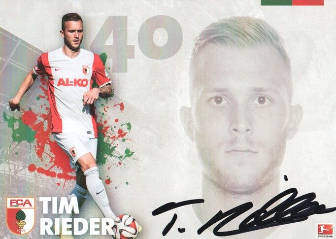 Autogramm Fussball | FC Augsburg | 2014 | Tim RIEDER