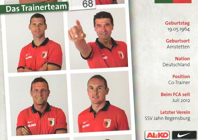 Autogramm Fussball | FC Augsburg | 2014 | Wolfgang BELLER
