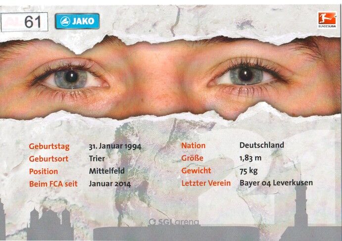 Autogramm Fussball | FC Augsburg | 2013 | Dominik KOHR
