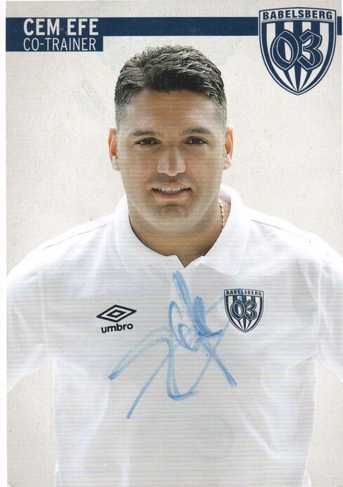 Autogramm Fussball | SV Babelsberg 03 | 2012 | Cem EFE