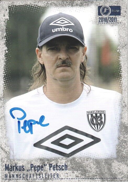 Autogramm Fussball | SV Babelsberg 03 | 2010 | Markus PETSCH