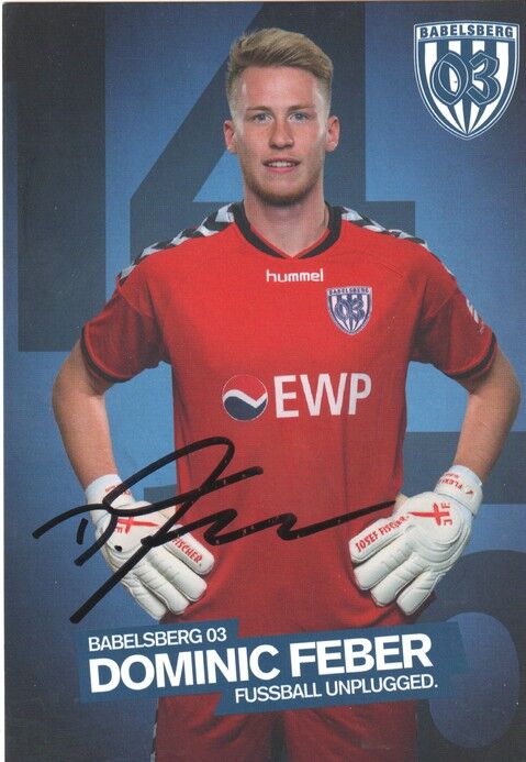 Autogramm Fussball | SV Babelsberg 03 | 2014 | Dominic FEBER