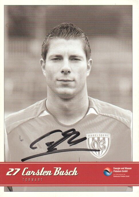 Autogramm Fussball | SV Babelsberg 03 | 2006 | Carsten BUSCH