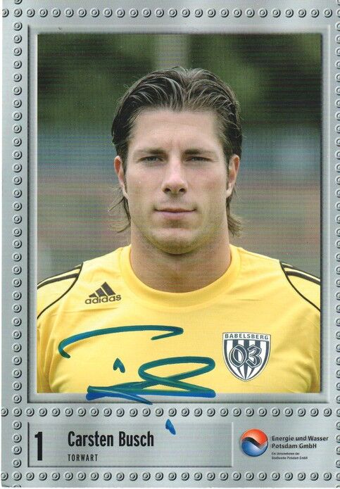 Autogramm Fussball | SV Babelsberg 03 | 2007 | Carsten BUSCH