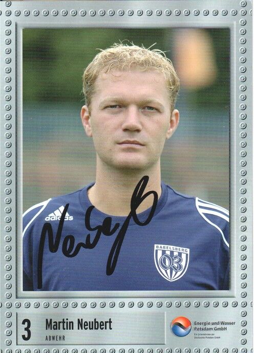 Autogramm Fussball | SV Babelsberg 03 | 2007 | Martin NEUBERT