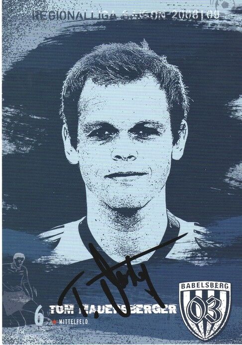 Autogramm Fussball | SV Babelsberg 03 | 2008 | Tom MAUERSBERGER
