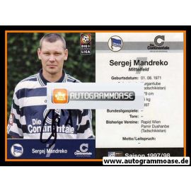 Autogramm Fussball | Hertha BSC Berlin | 1997 | Sergej MANDREKO