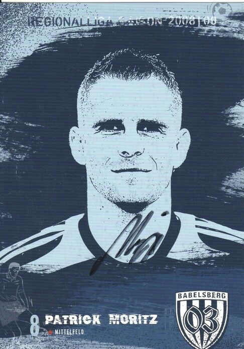 Autogramm Fussball | SV Babelsberg 03 | 2008 | Patrick MORITZ