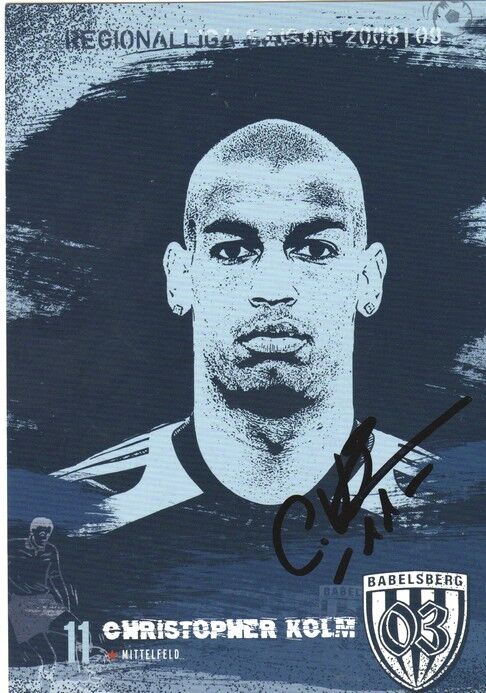 Autogramm Fussball | SV Babelsberg 03 | 2008 | Christopher KOLM