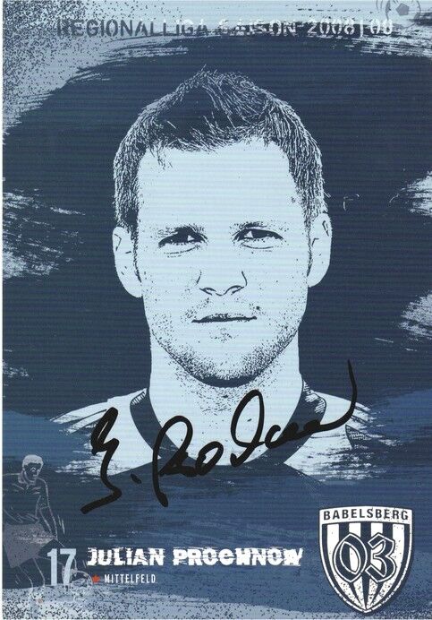 Autogramm Fussball | SV Babelsberg 03 | 2008 | Julian PROCHNOW