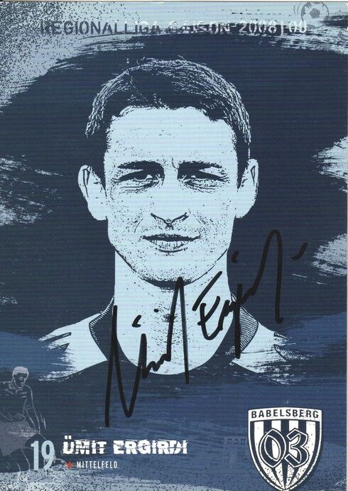 Autogramm Fussball | SV Babelsberg 03 | 2008 | Ümit ERGIRDI