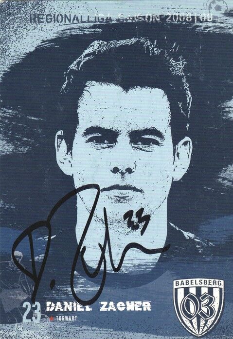 Autogramm Fussball | SV Babelsberg 03 | 2008 | Daniel ZACHER
