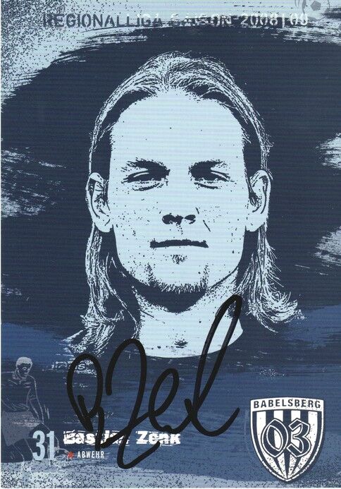 Autogramm Fussball | SV Babelsberg 03 | 2008 | Bastian ZENK