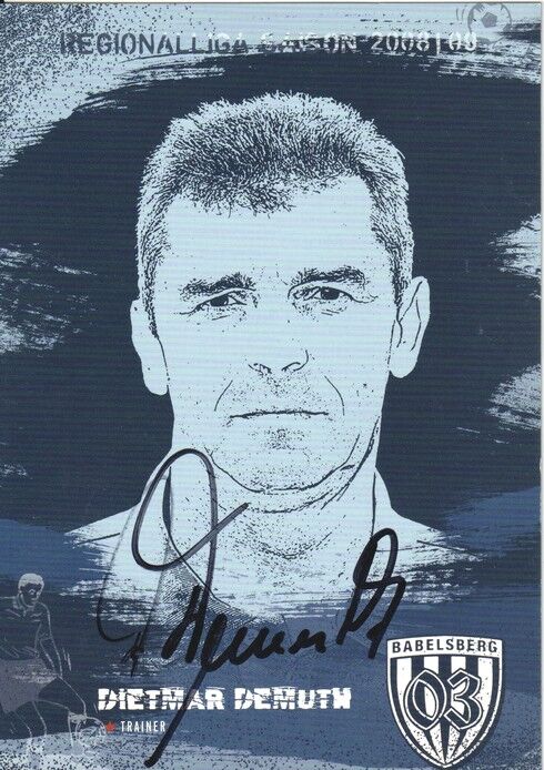 Autogramm Fussball | SV Babelsberg 03 | 2008 | Dietmar DEMUTH
