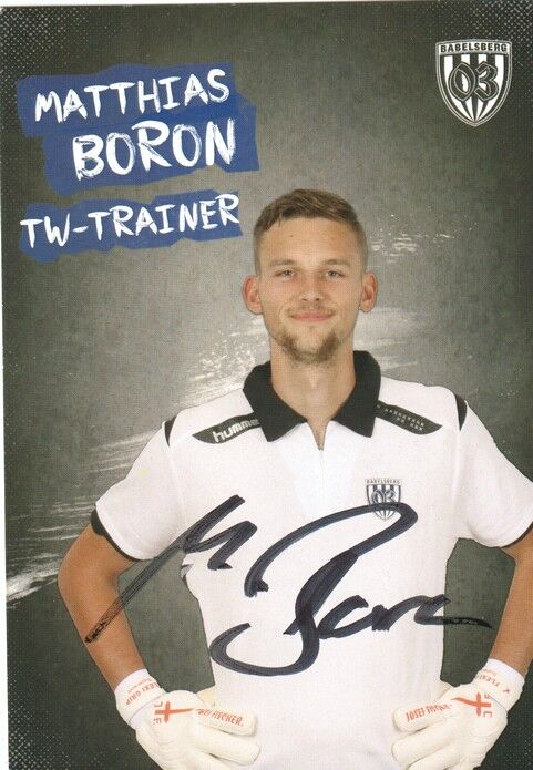 Autogramm Fussball | SV Babelsberg 03 | 2016 | Matthias BORON