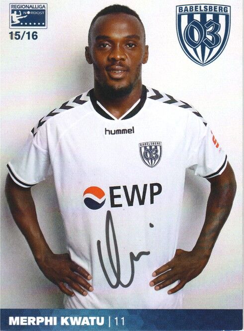 Autogramm Fussball | SV Babelsberg 03 | 2015 | Merphi KWATU
